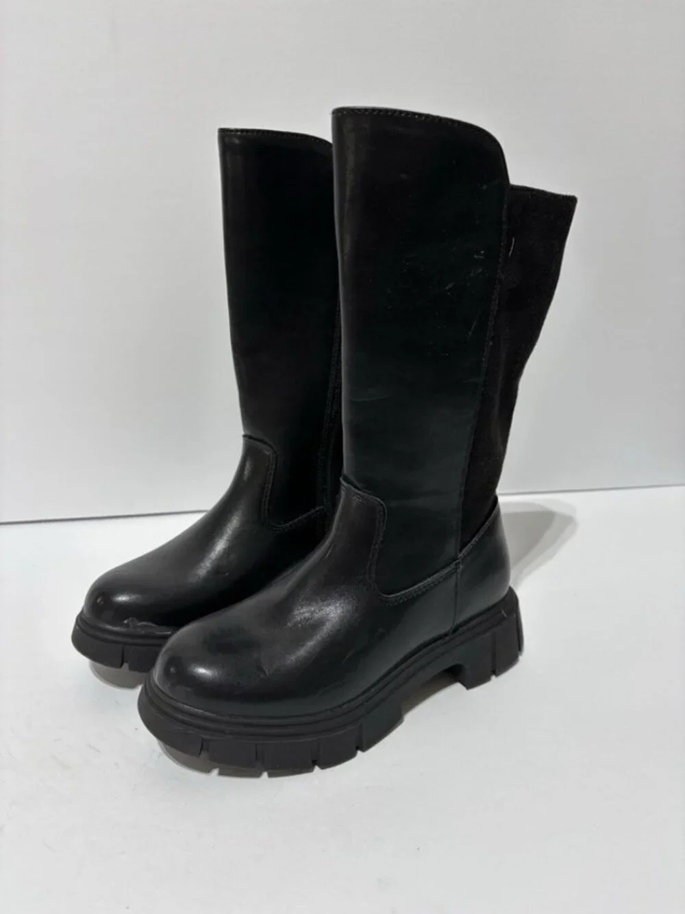 Sincerely Jules Kids’ Helen Black Zip Boots, Girls’ Size 13 M